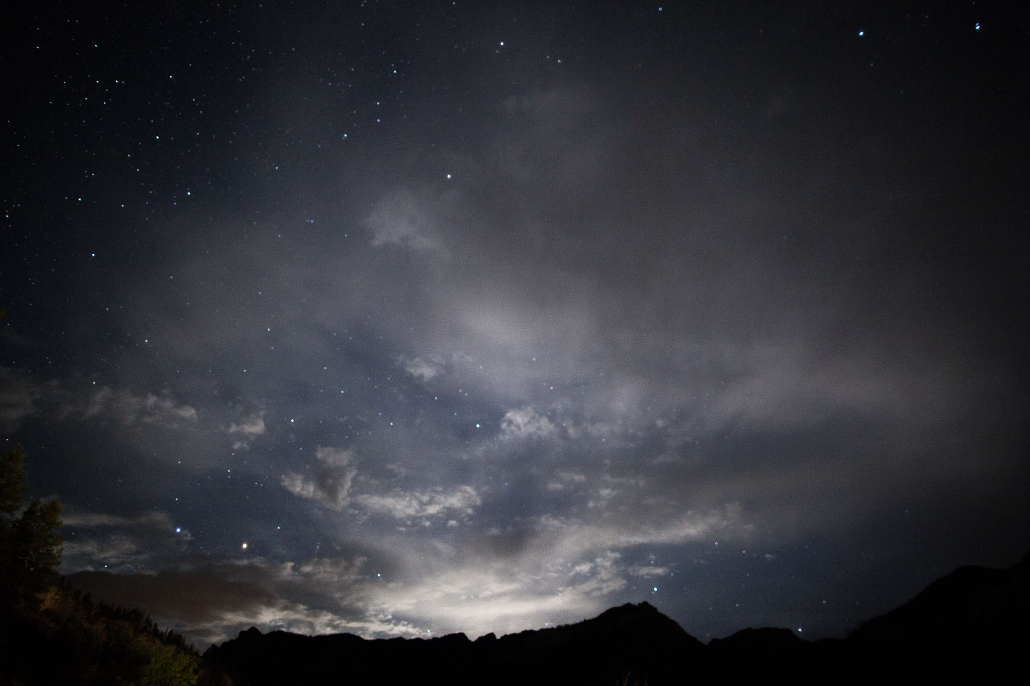 Canon EOS 5D Mark II sample photo. Stars over san juan mountains photography
