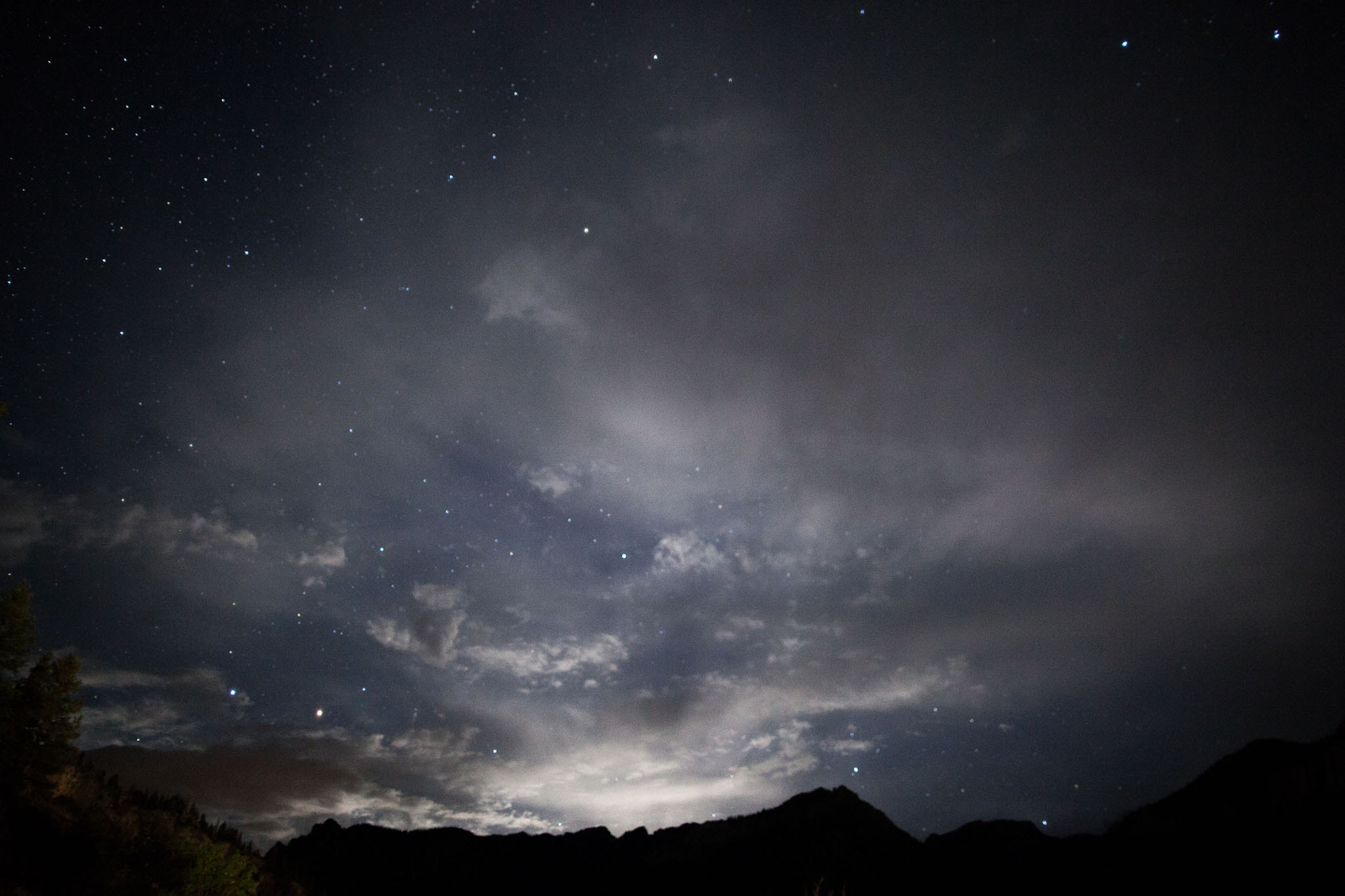 Canon EF 24mm F1.4L II USM sample photo. Stars over san juan mountains photography