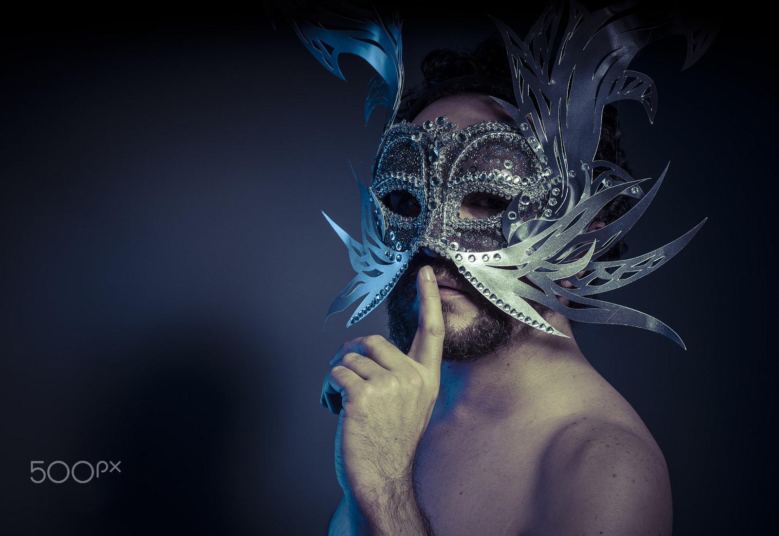 Sony a7 + Sony DT 50mm F1.8 SAM sample photo. Treasure, jewels and silver. man with mask of precious metals photography