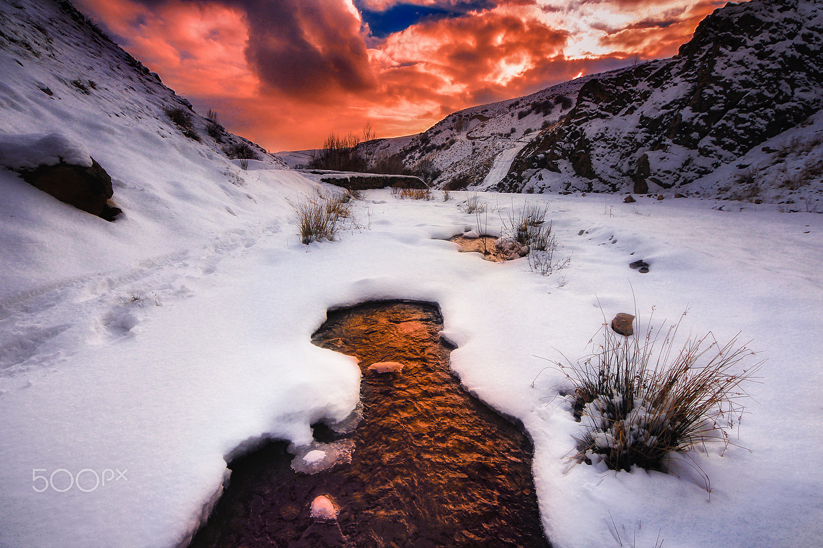 Sigma 8-16mm F4.5-5.6 DC HSM sample photo. Winter sunset photography