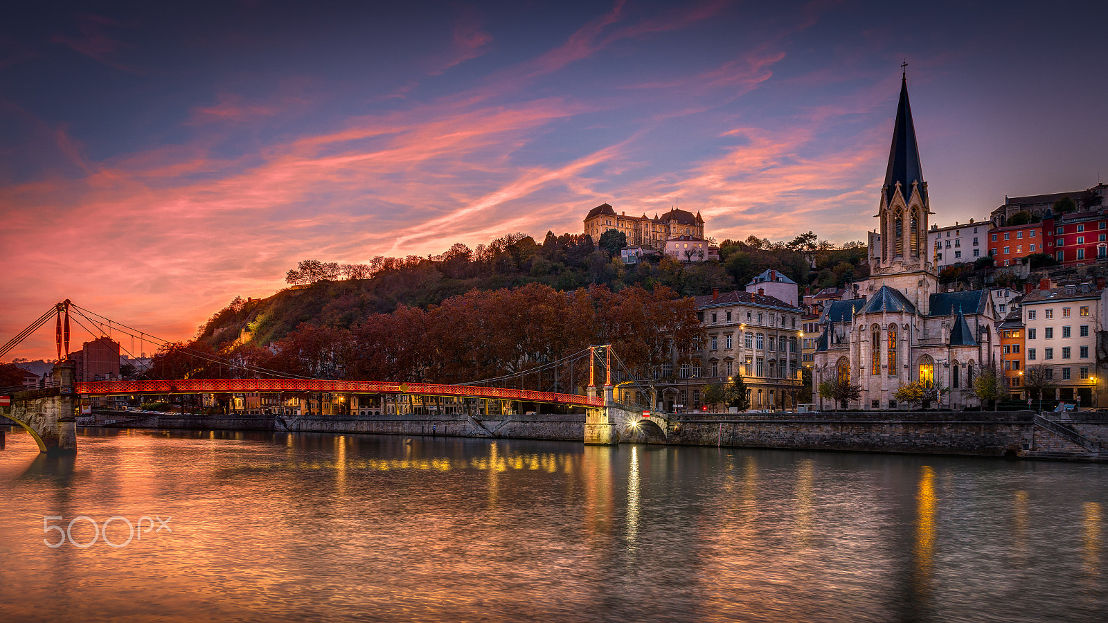 Canon EOS 70D + Sigma 17-70mm F2.8-4 DC Macro OS HSM | C sample photo. Sunset on the saône ... photography