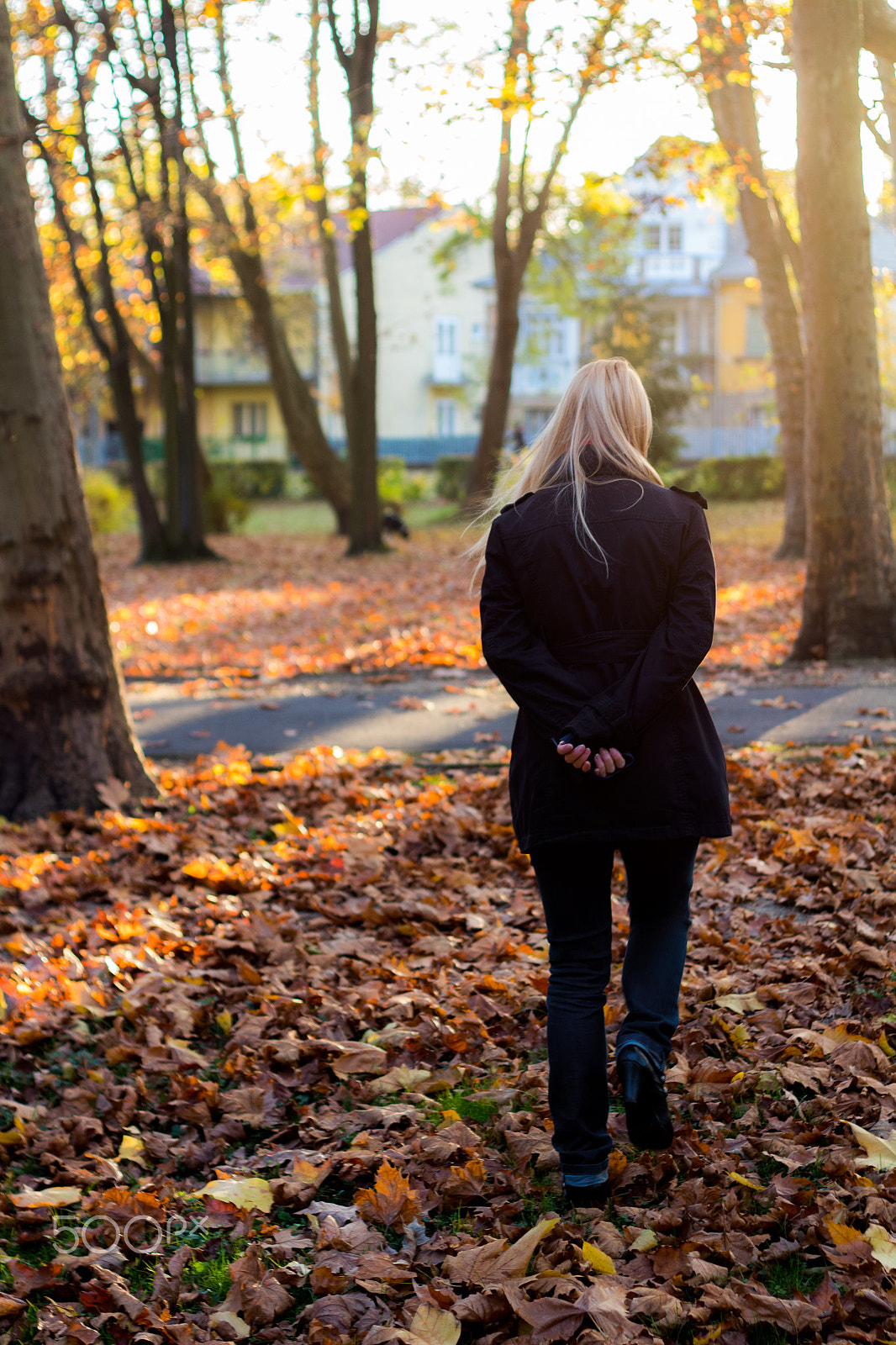 Canon EOS 1300D (EOS Rebel T6 / EOS Kiss X80) + Canon EF 50mm F1.8 II sample photo. Girl in the autumn park photography