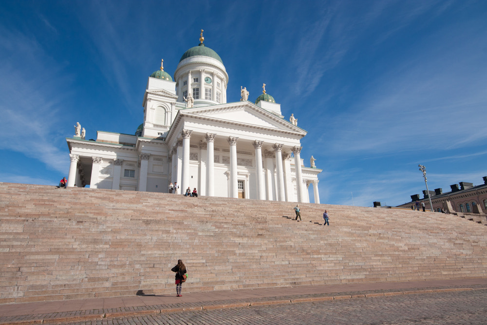 Canon EOS 450D (EOS Rebel XSi / EOS Kiss X2) + Sigma 10-20mm F4-5.6 EX DC HSM sample photo. Helsinki church photography