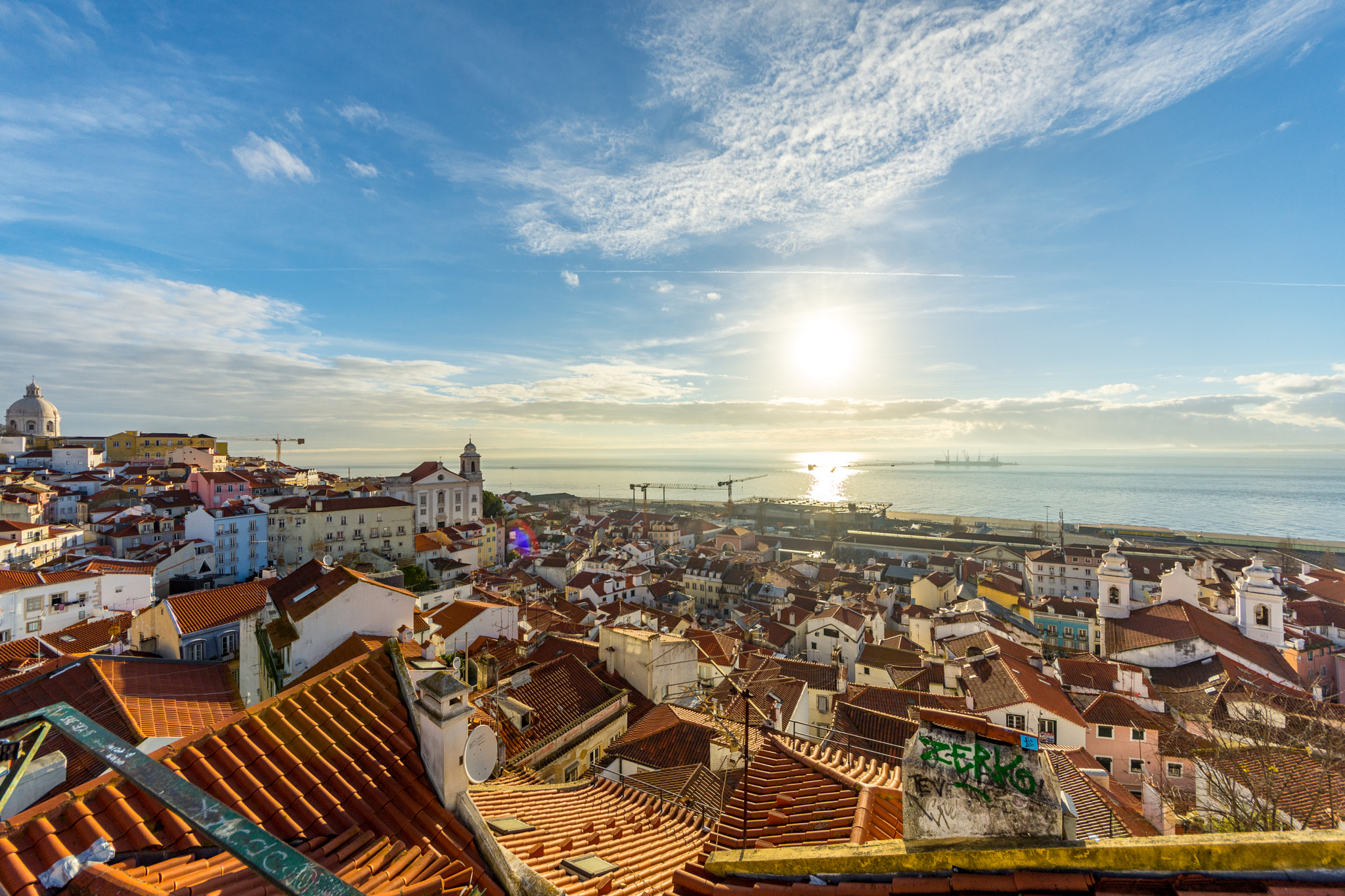 Sigma 8-16mm F4.5-5.6 DC HSM sample photo. Lisbon's sunrise photography