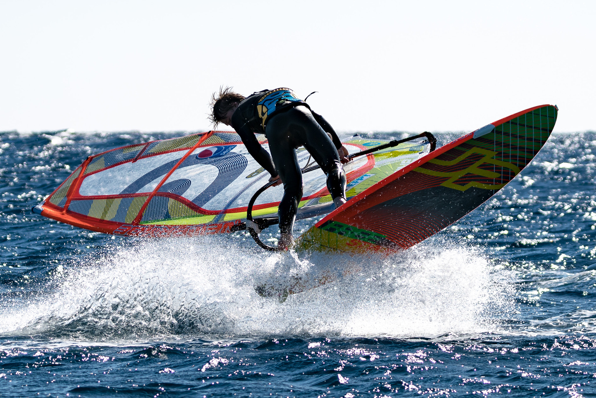 Sony a7R II + Tamron SP 150-600mm F5-6.3 Di VC USD sample photo. Windsurfing freestyle session in dahab photography