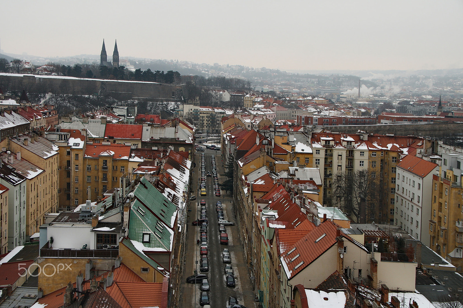 Sigma 18-125mm F3.8-5.6 DC OS HSM sample photo. Prague roofs photography