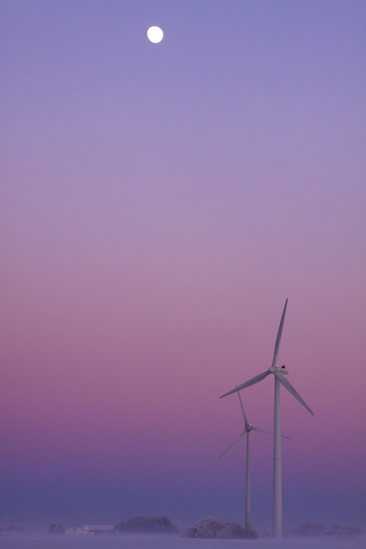 Tamron SP 35mm F1.8 Di VC USD sample photo. Moon and windmills photography