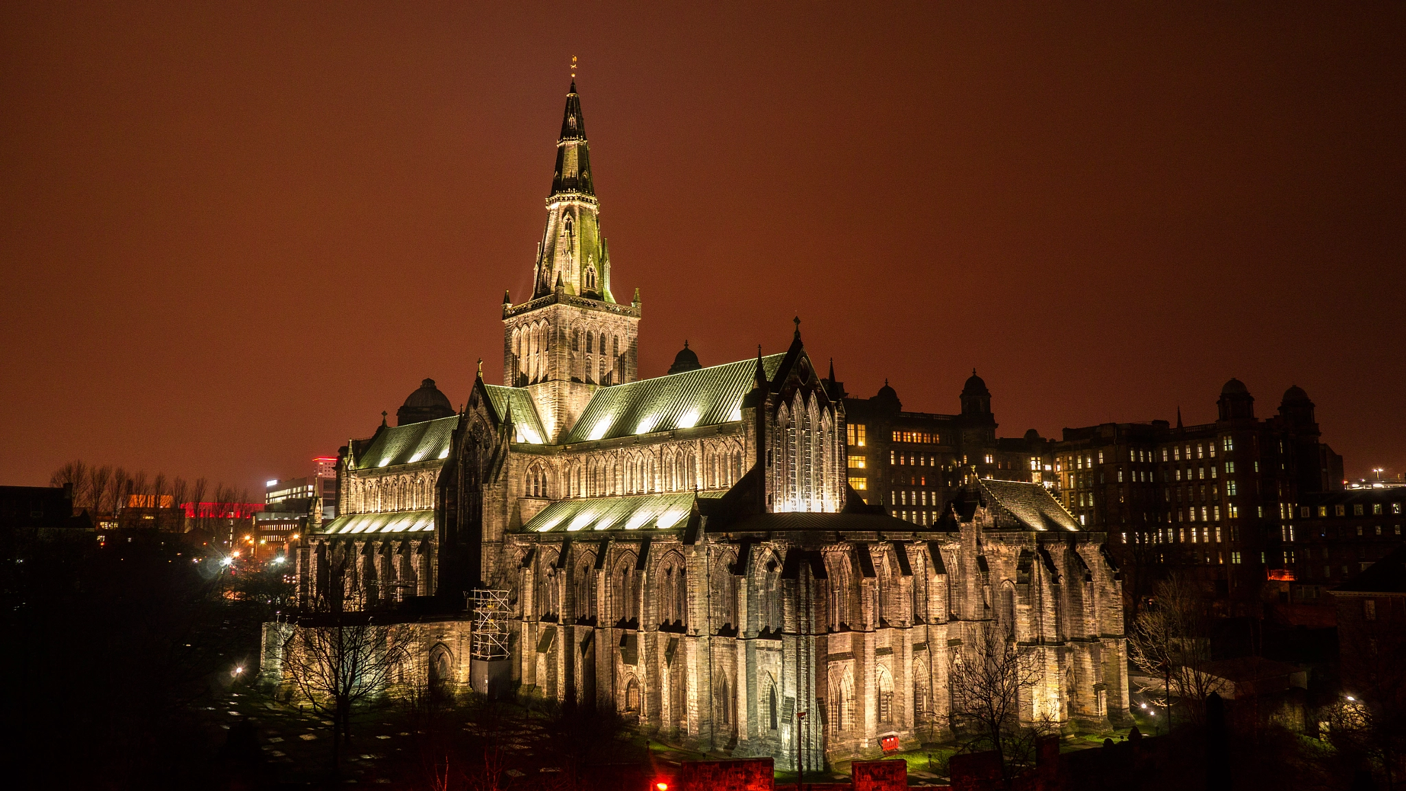 Panasonic Lumix DMC-GH2 + Panasonic Lumix G 14mm F2.5 ASPH sample photo. Glasgow cathedral photography