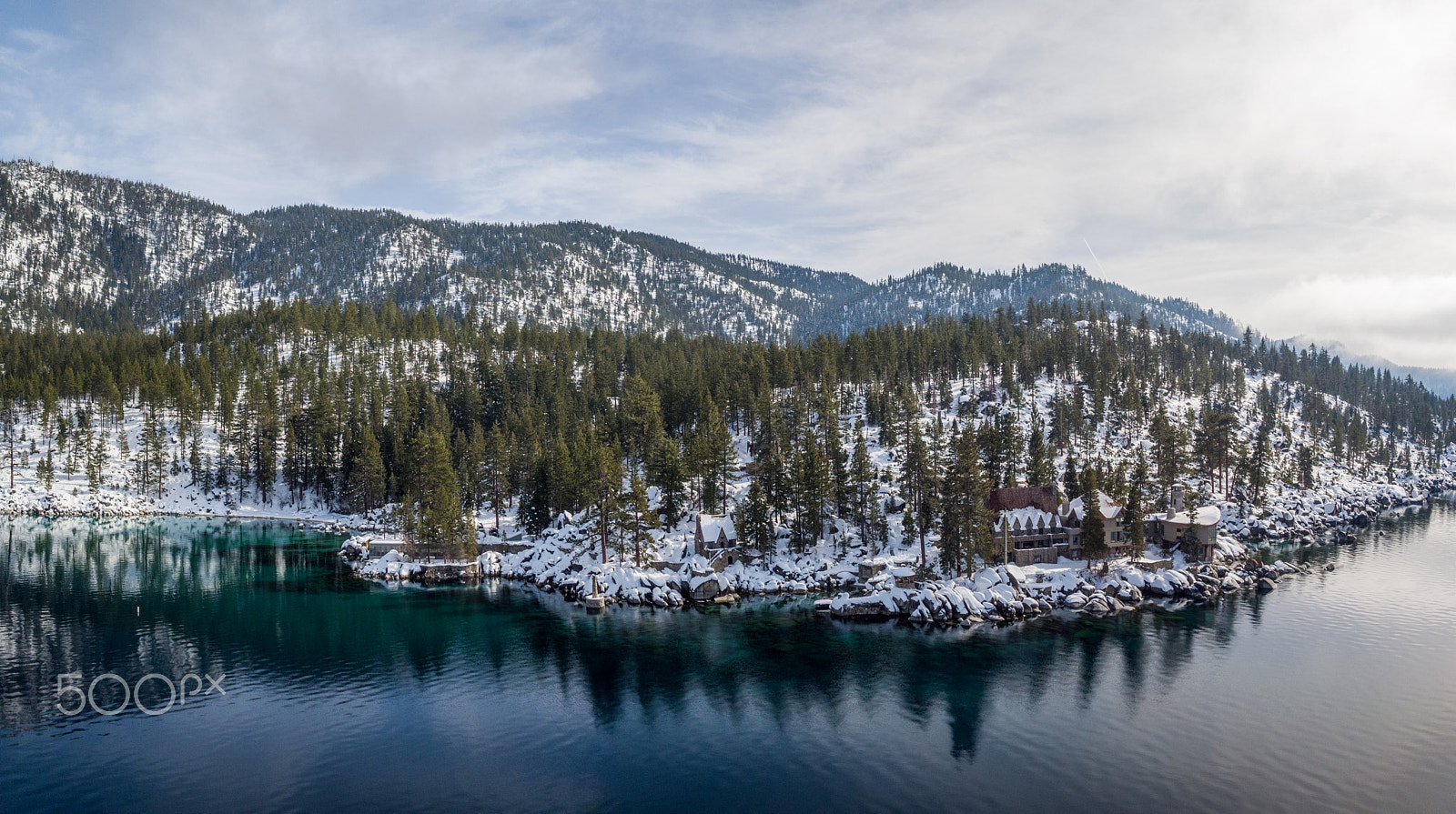 DJI FC550RAW sample photo. Winter at the thunder bird lodge photography