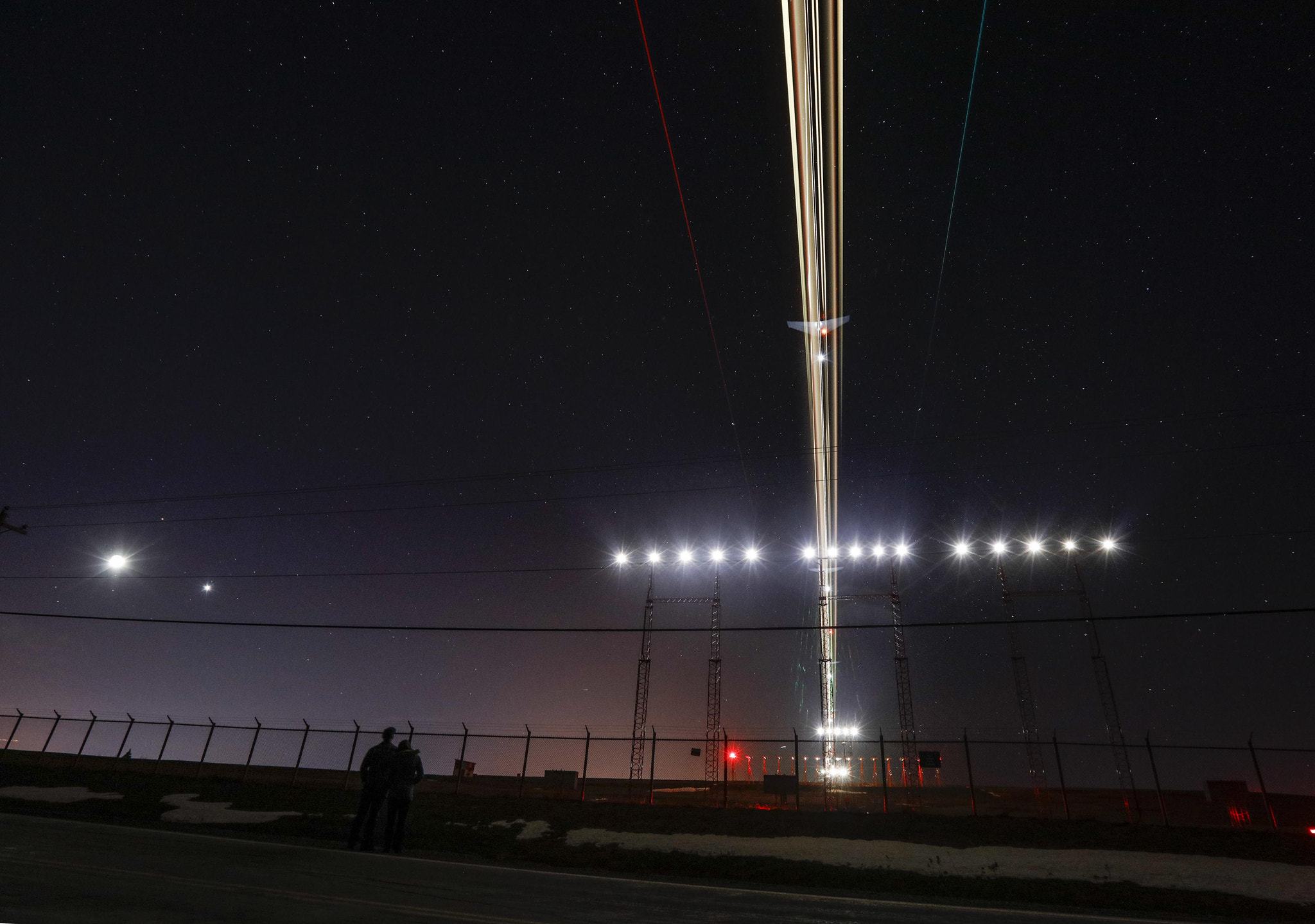 Canon EF 16-35mm F2.8L II USM sample photo. Night landing photography