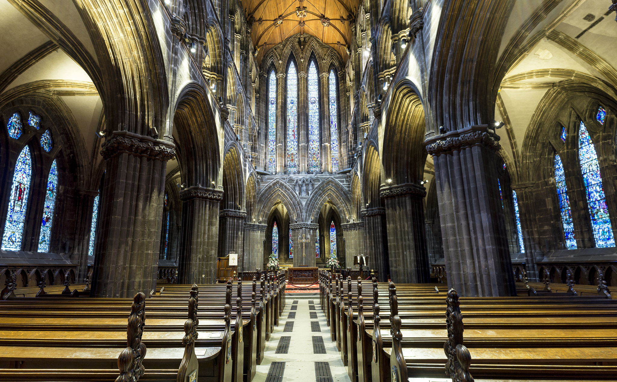 Sony E 20mm F2.8 sample photo. Glasgow cathedral photography
