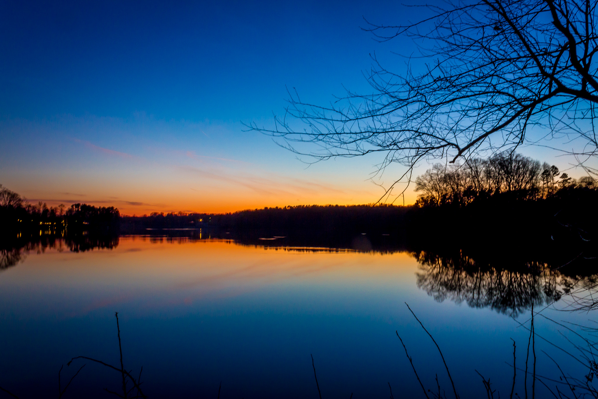 Canon EF-S 18-55mm F3.5-5.6 IS sample photo. Kannapolis lake at night 2 photography