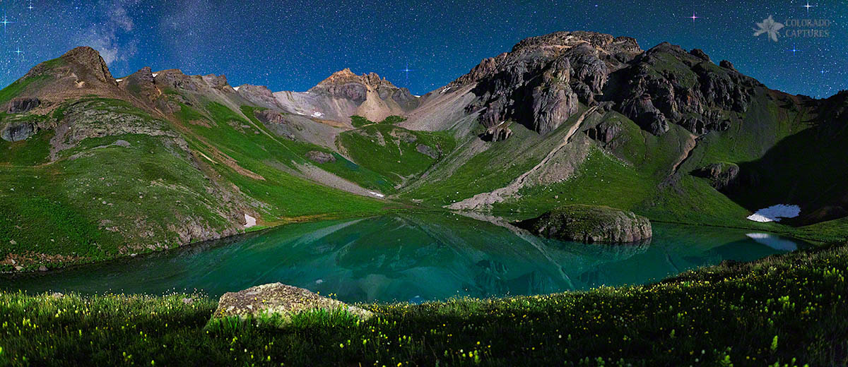 Sony a7R II + Sigma 20mm F1.4 DG HSM Art sample photo. Island lake nightscape panorama photography