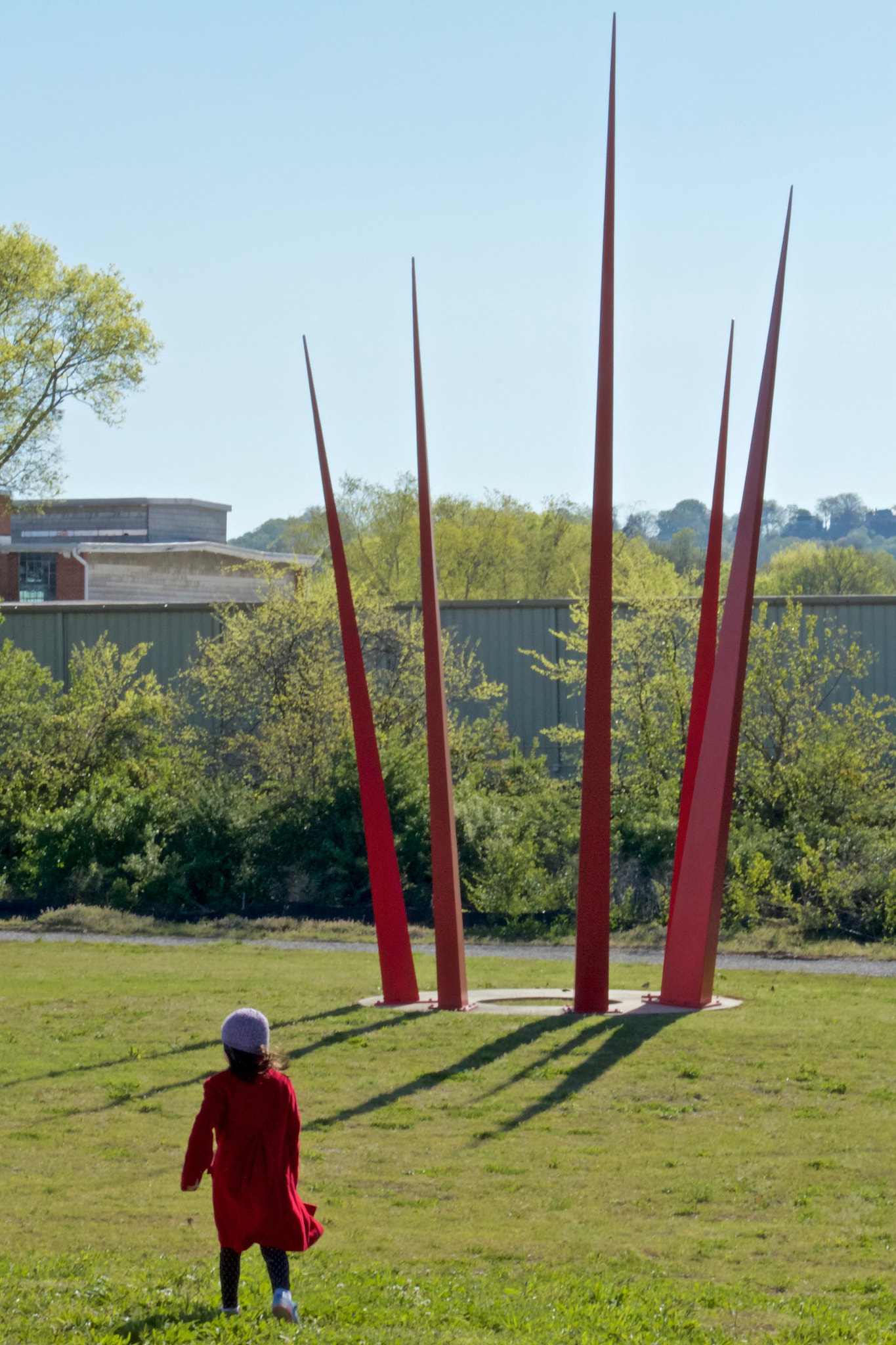 EF75-300mm f/4-5.6 sample photo. Sculpture garden - red photography