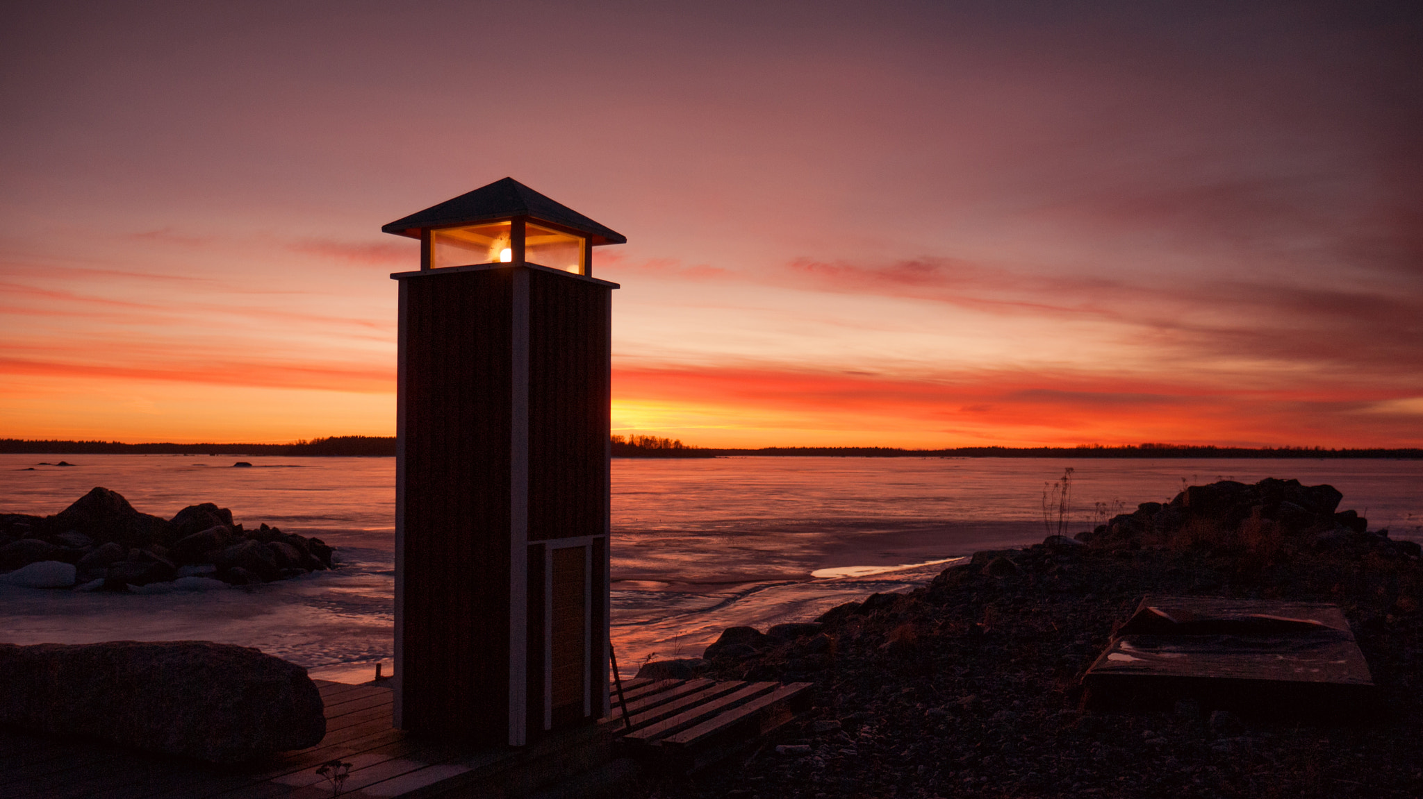 Panasonic Lumix DMC-GF2 sample photo. Sunset in finland photography