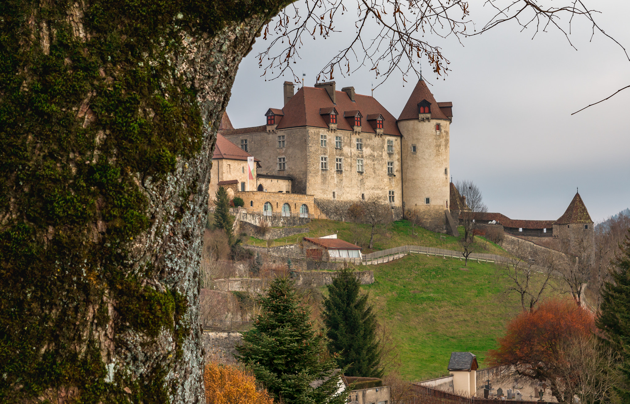 Canon EOS 70D + Tamron SP AF 17-50mm F2.8 XR Di II LD Aspherical (IF) sample photo. Gruyere castle photography