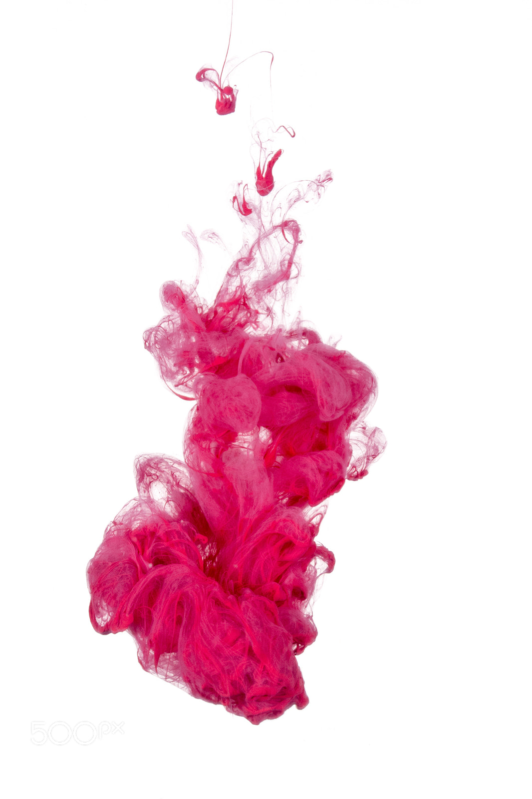 Sigma 150mm F2.8 EX DG OS Macro HSM sample photo. Red liquid paint cloud photography