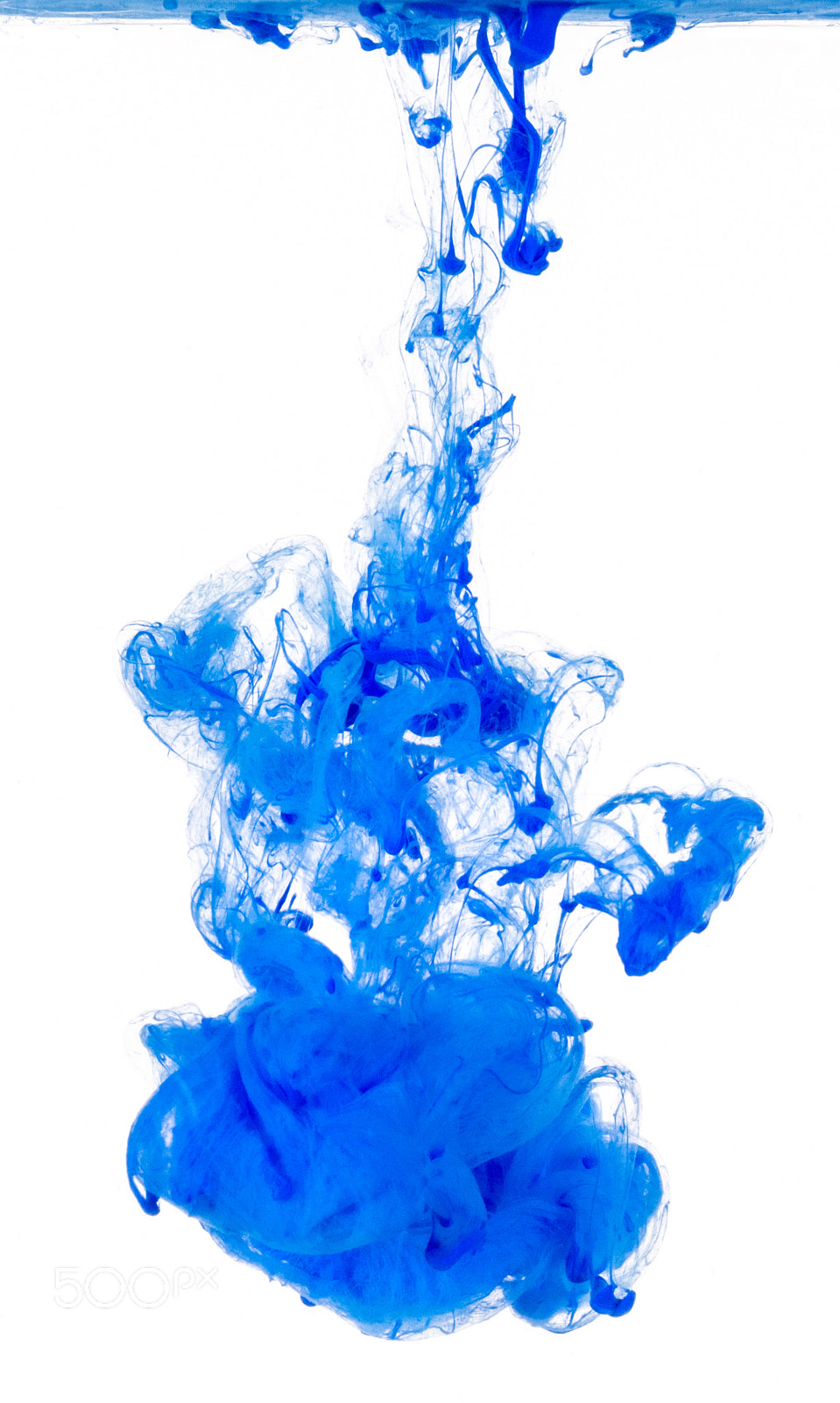 Nikon D5 sample photo. Abstract blue liquid paint cloud photography
