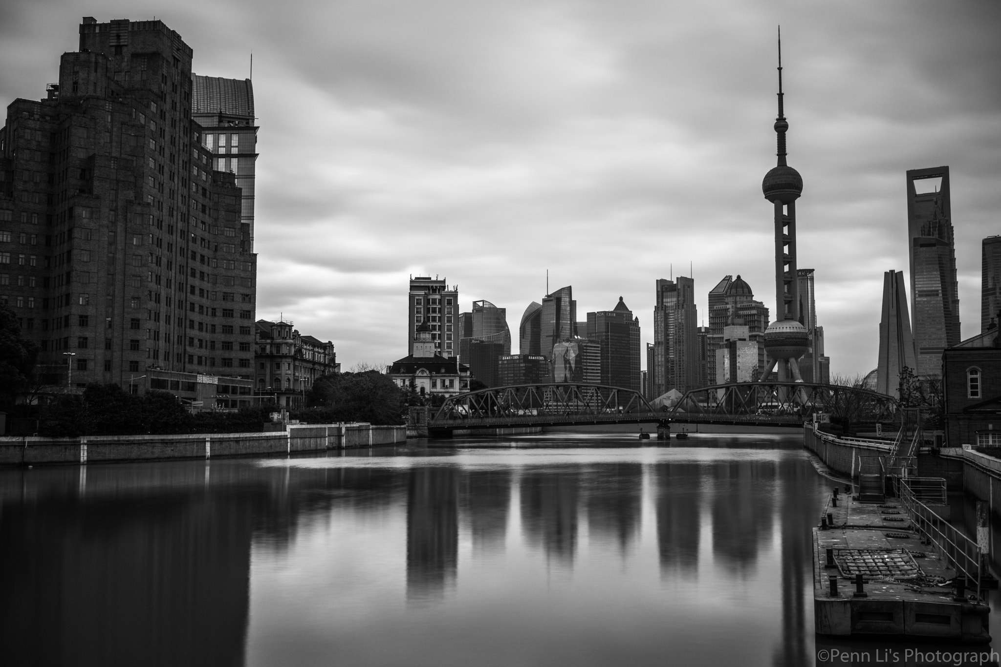 Sony a7R II + Sony Sonnar T* FE 35mm F2.8 ZA sample photo. B&w of shanghai photography