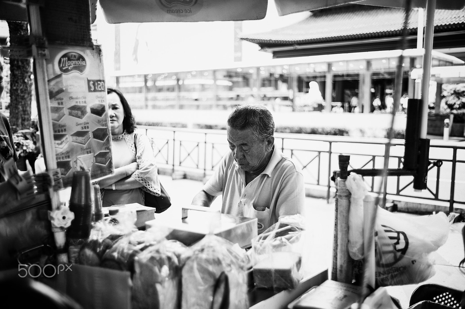Leica M9 + Summicron-M 35mm f/2 (IV) sample photo. Ice cream man photography