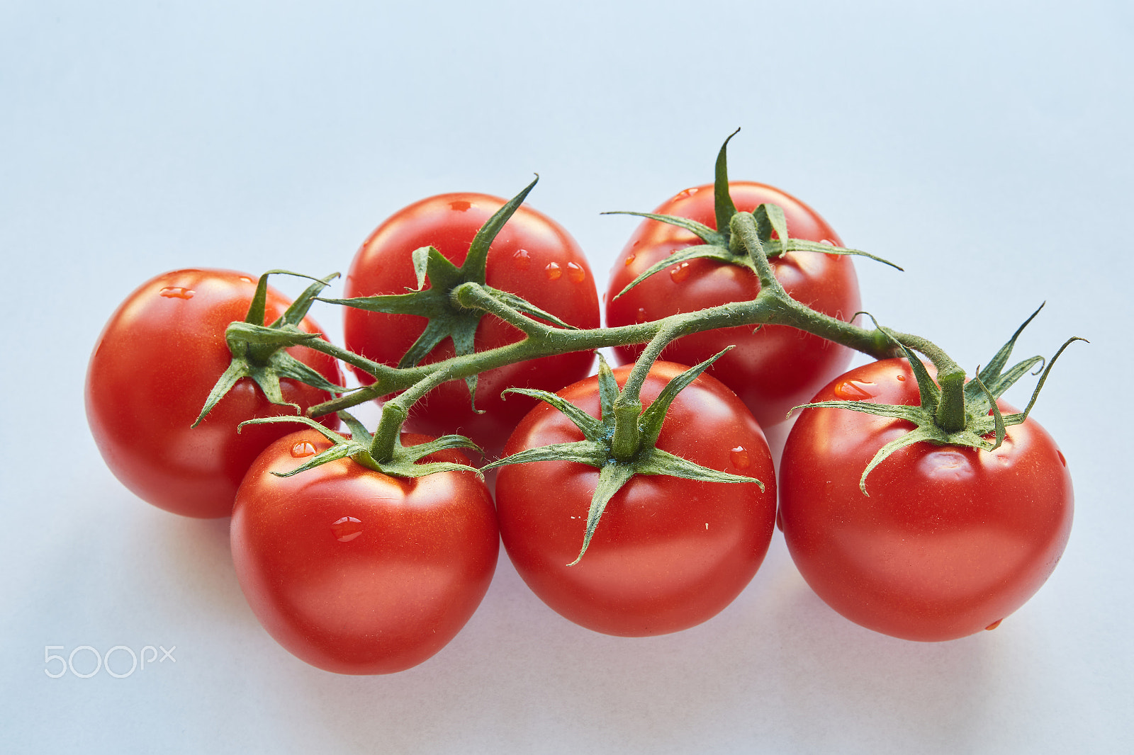 Canon EOS 6D sample photo. Fresh cherry tomatoes on white background photography