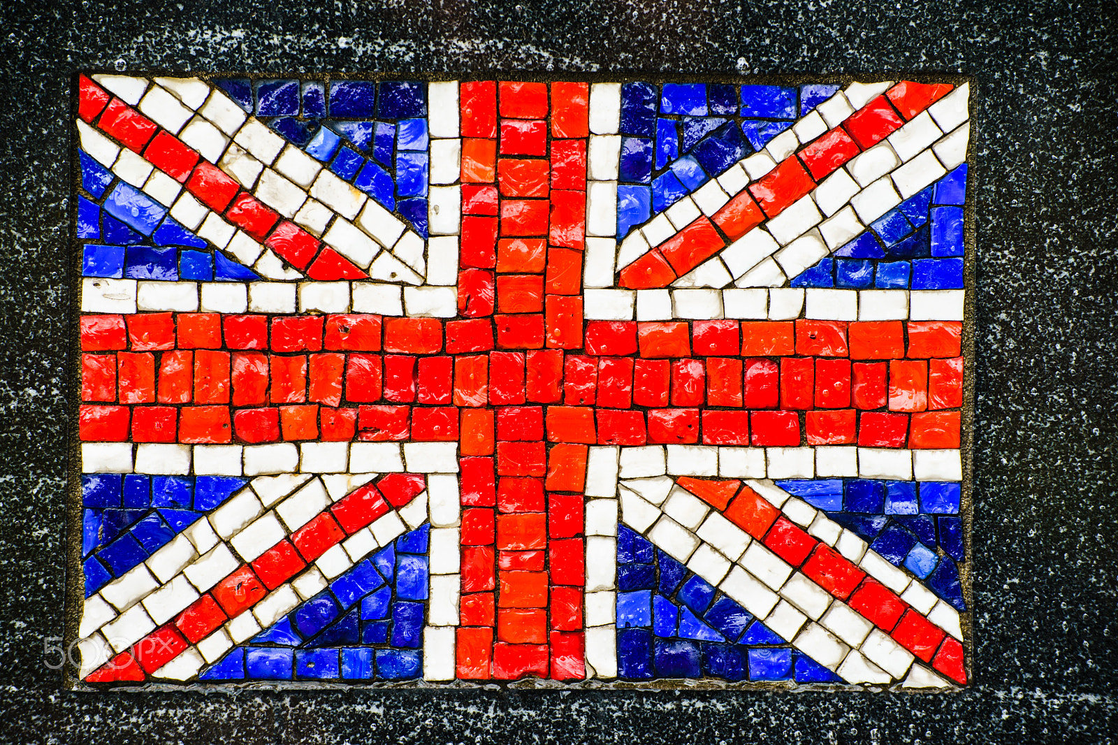 Tamron SP 70-300mm F4-5.6 Di USD sample photo. British flag made of little mosaic tiles photography