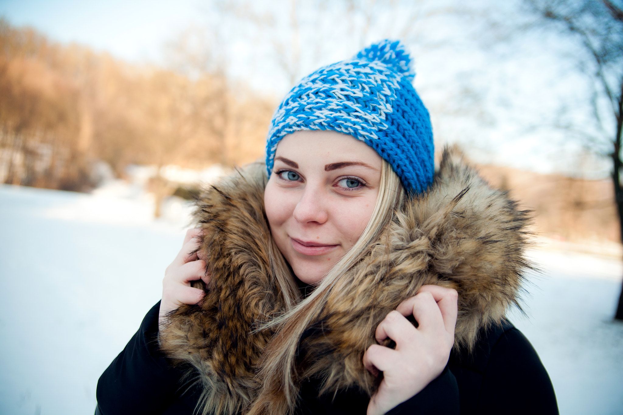 Canon EOS 5D sample photo. Winter smile photography