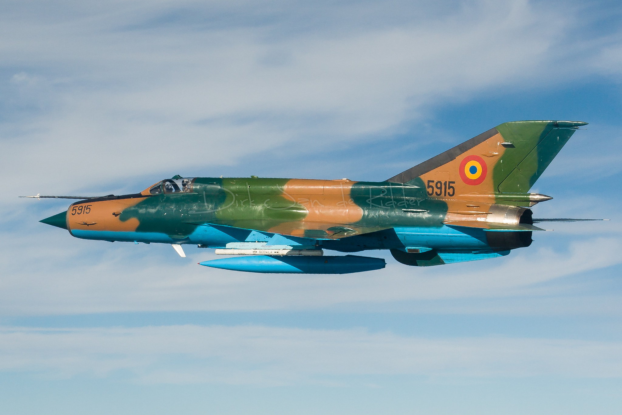 Canon EOS 20D + Canon EF 24-105mm F4L IS USM sample photo. Romanian air force mig-21 lancer a 5915 photography