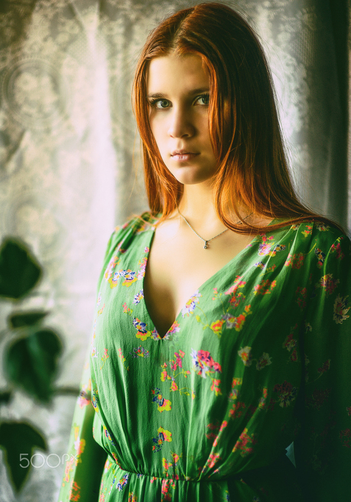 Nikon D800 + Sigma 85mm F1.4 EX DG HSM sample photo. Green dress ... photography