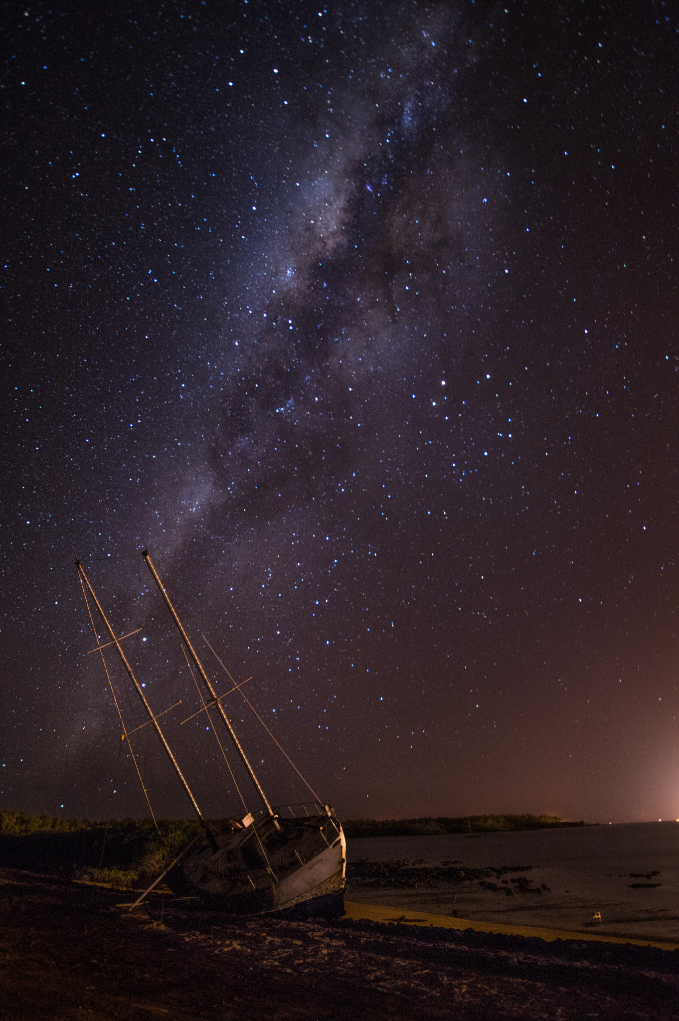 Pentax K-3 sample photo. Boat under the australian sky photography