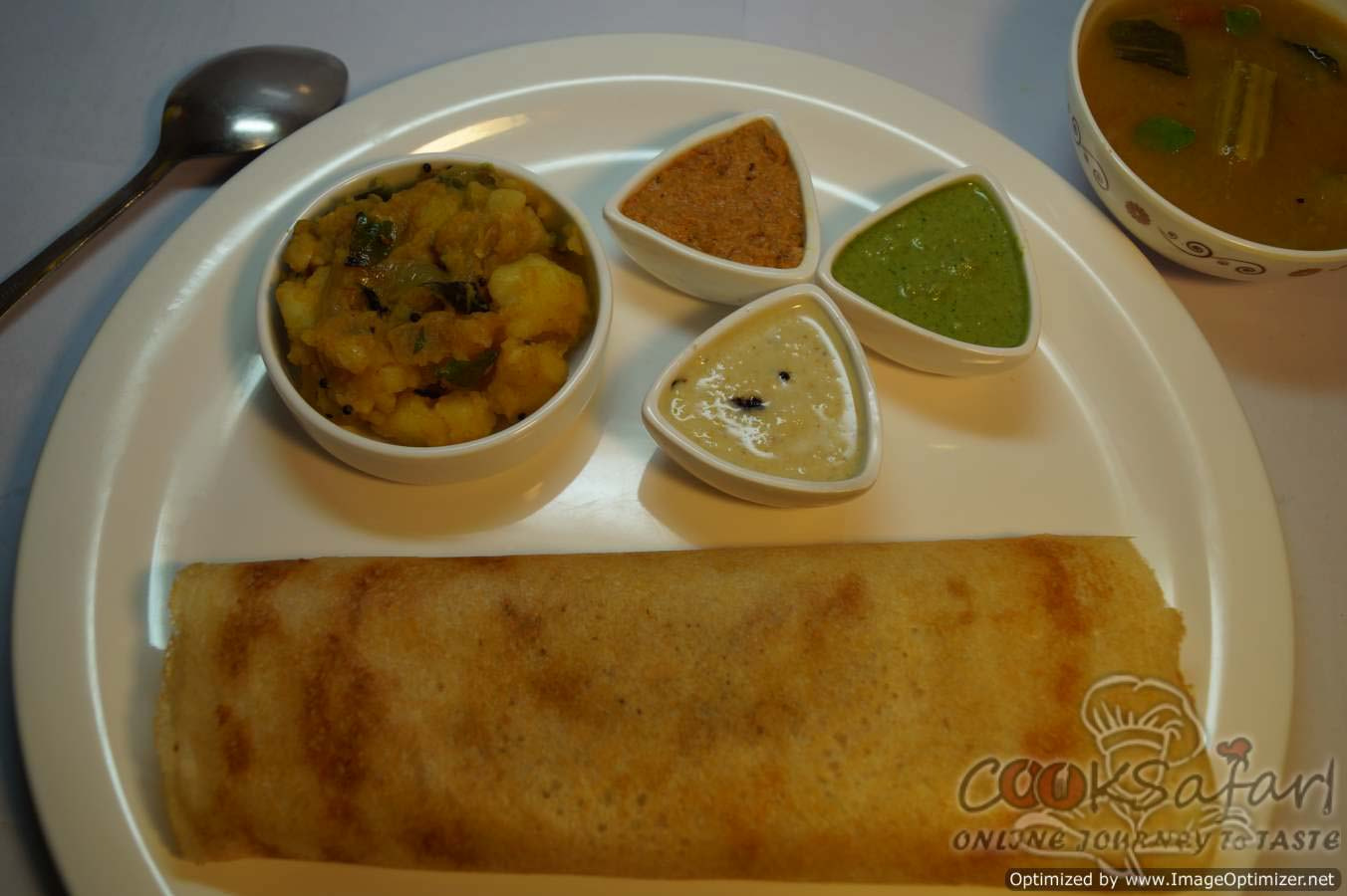 Samsung WB150 / WB150F / WB152 / WB152F / WB151 sample photo. Masala dosa recipe photography