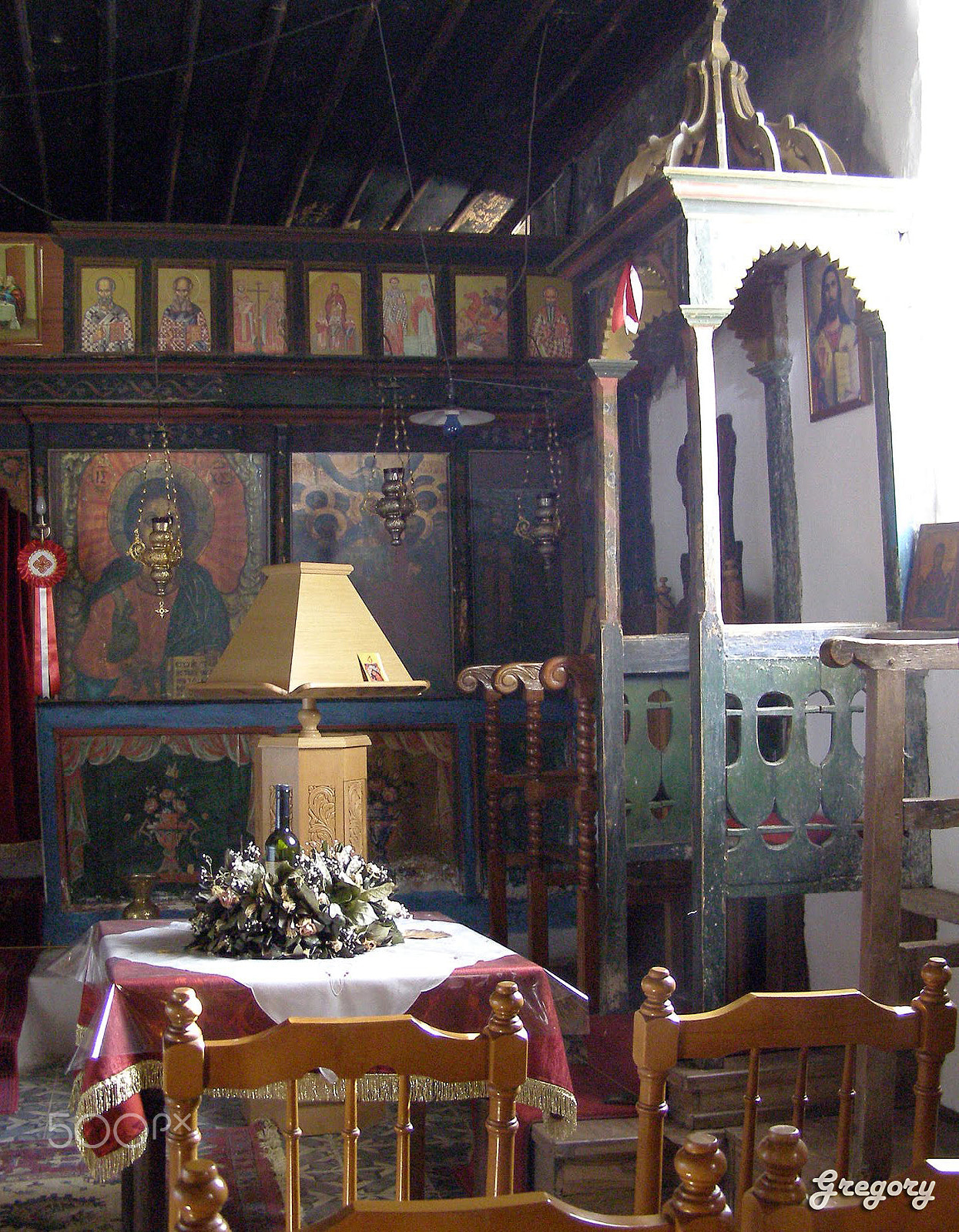 Olympus SP500UZ sample photo. St athanasios church photography