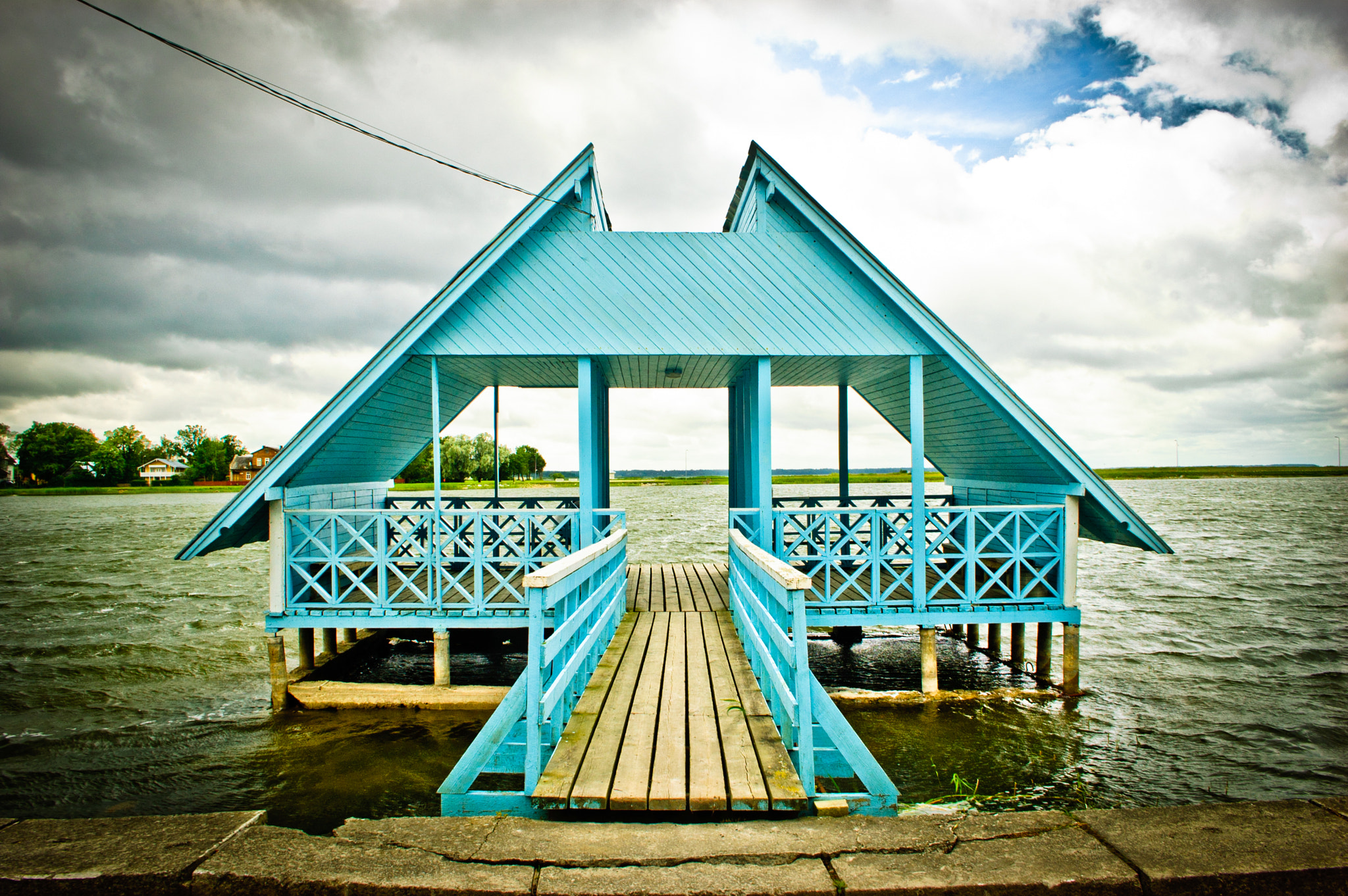 Nikon D40 sample photo. Haapsalu sea pavilion photography
