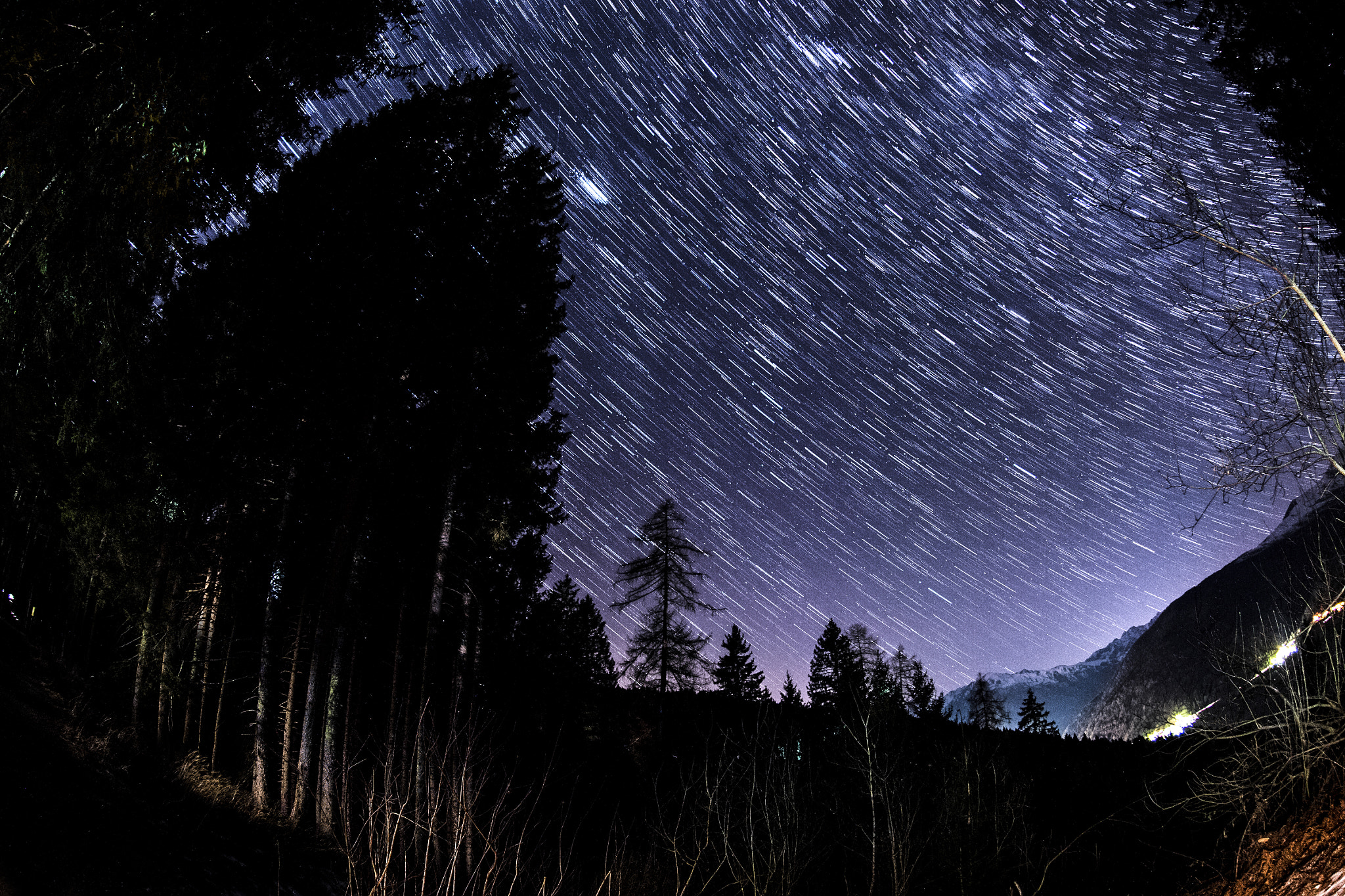 Nikon AF DX Fisheye-Nikkor 10.5mm F2.8G ED sample photo. Startrail photography