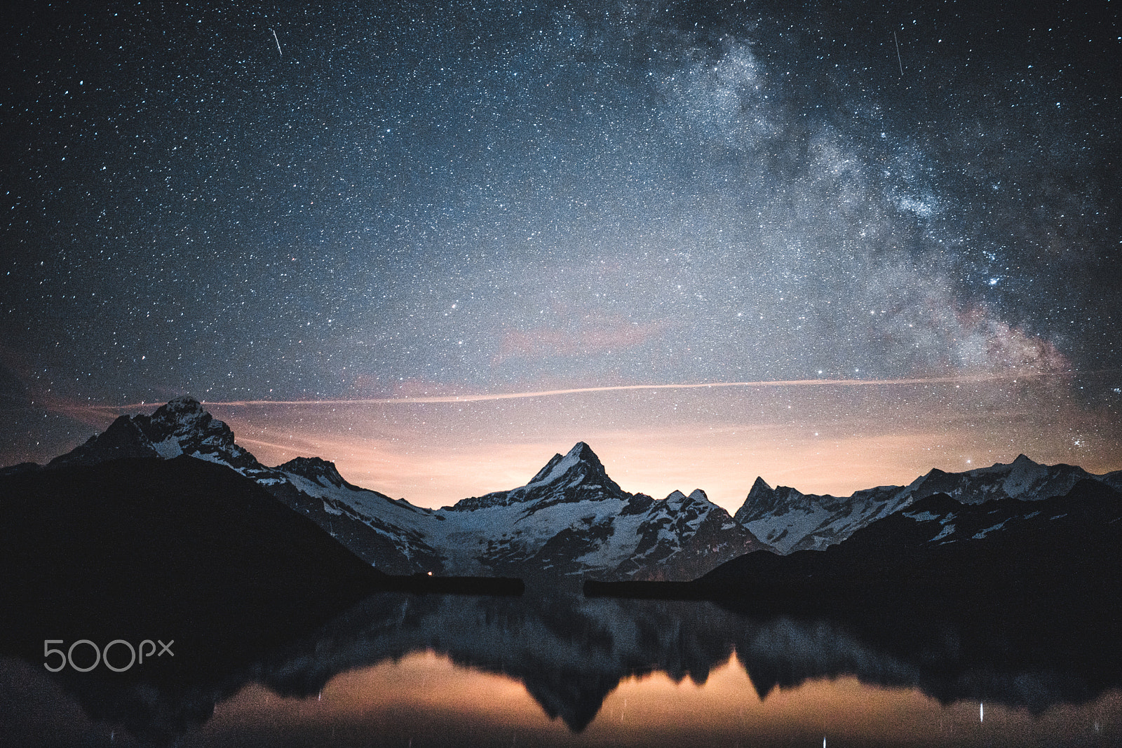 Sony a7 + Sony FE 28mm F2 sample photo. Starry night in the swiss alps photography