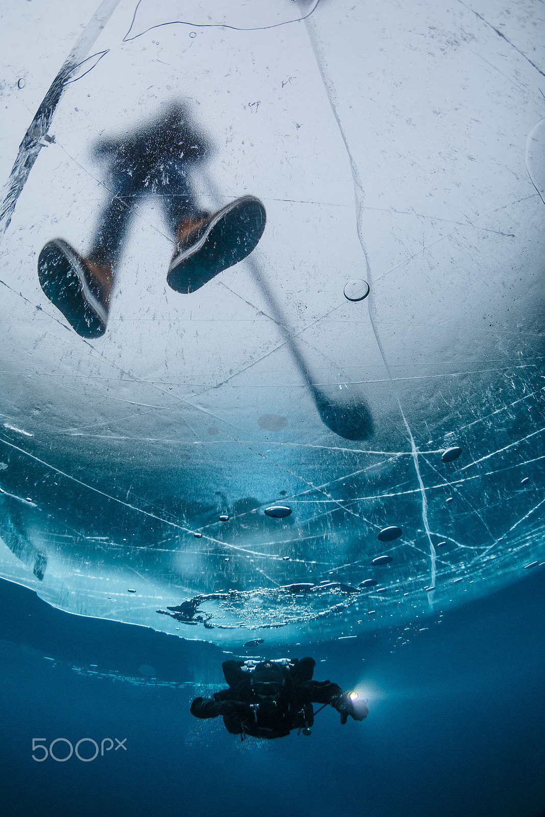 Canon EF 8-15mm F4L Fisheye USM sample photo. Other side of the frozen lake photography