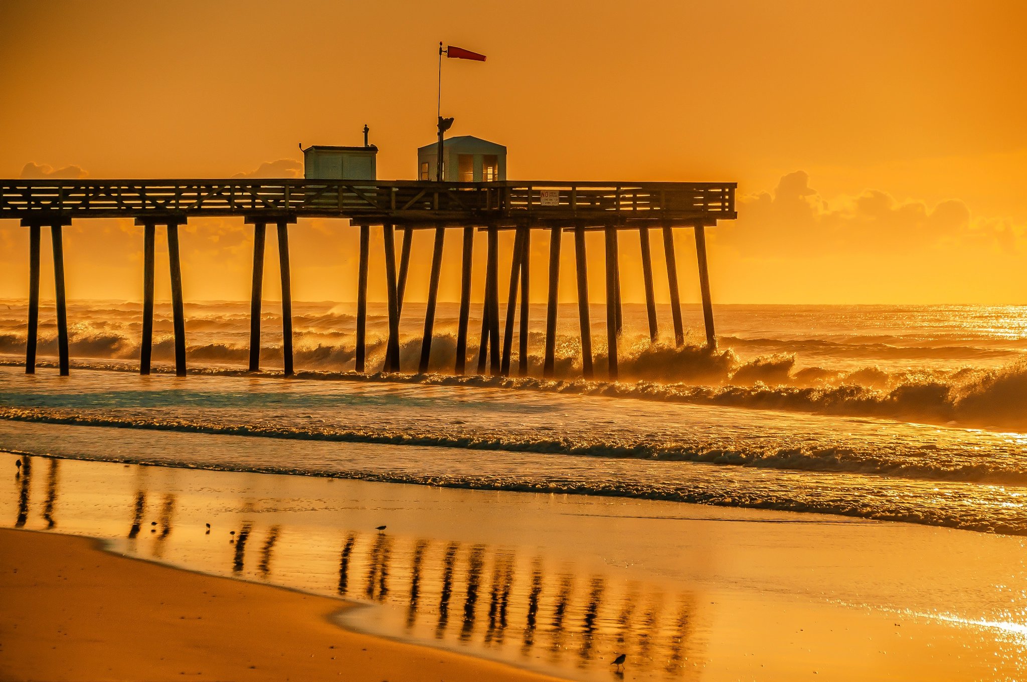 Nikon D300 sample photo. Fishing pier photography
