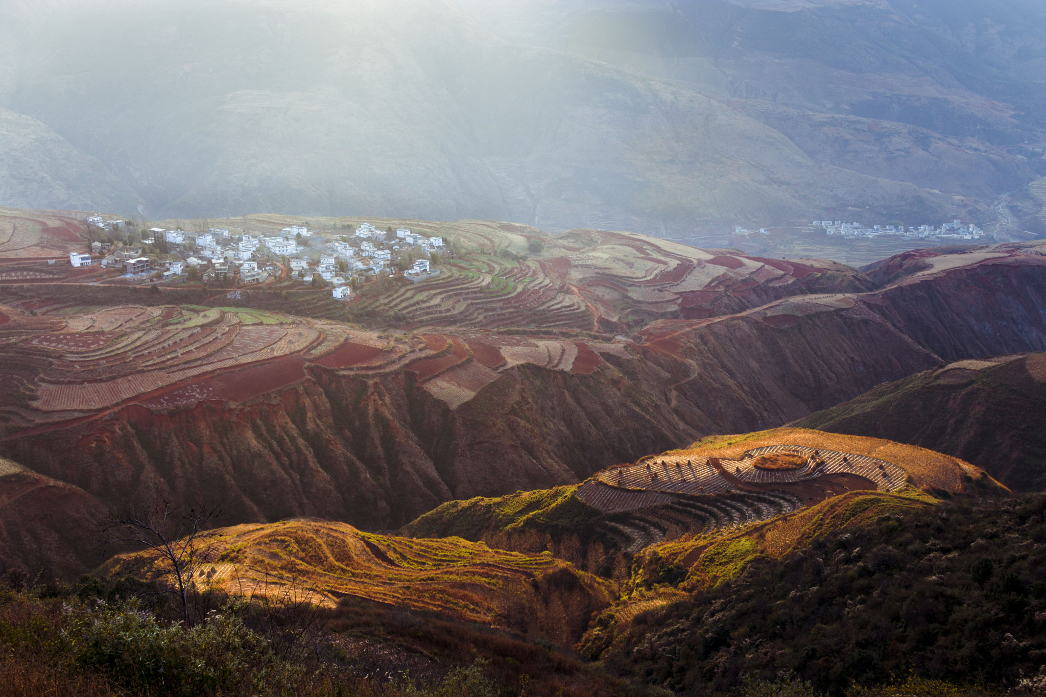 Canon EOS 760D (EOS Rebel T6s / EOS 8000D) sample photo. Morning in the redland of dongchuan photography