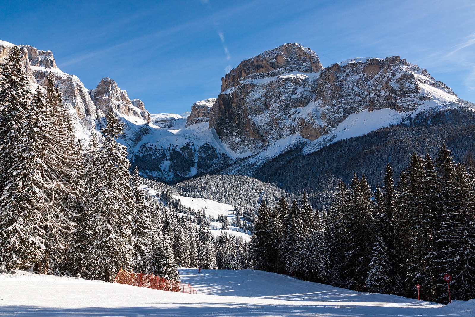 Canon EF-S 17-55mm F2.8 IS USM sample photo. Sass pordoi (in the sella group) with snow in the italian dolomites photography