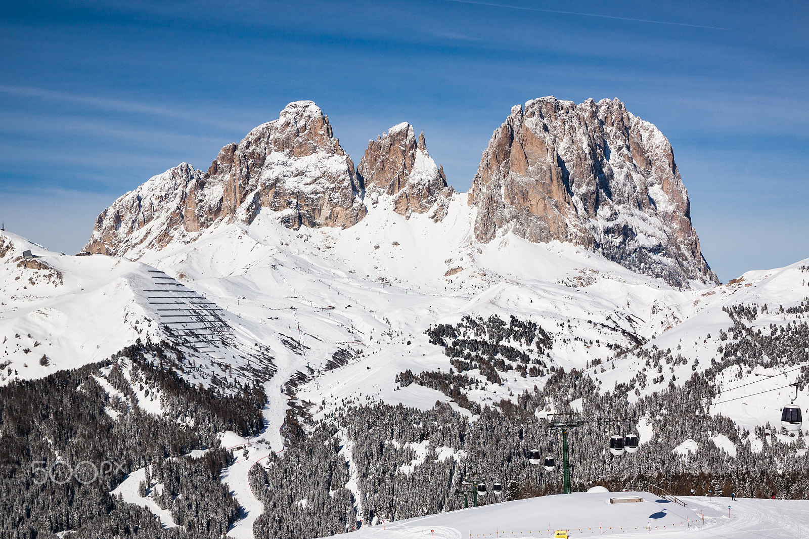 Canon EF-S 17-55mm F2.8 IS USM sample photo. Sassolungo (langkofel) group from canazei photography