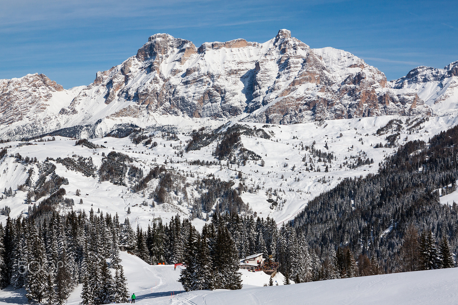 Canon EF-S 17-55mm F2.8 IS USM sample photo. Alpe di fanes cliffs in winter photography