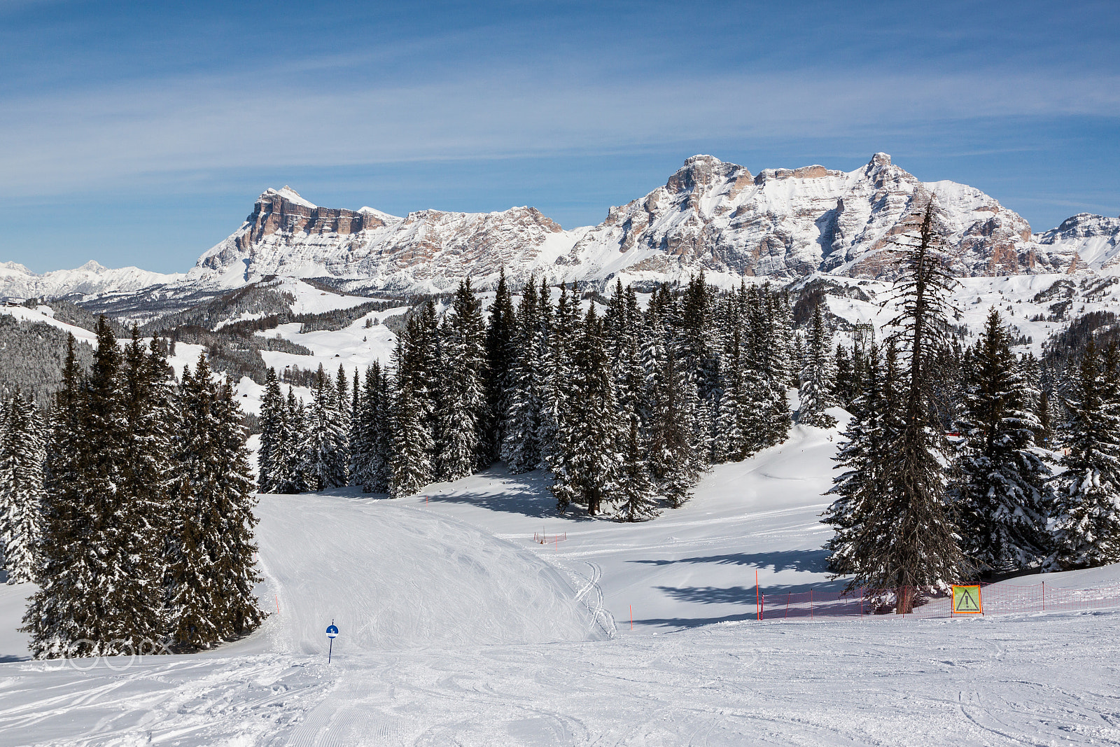 Canon EF-S 17-55mm F2.8 IS USM sample photo. Alpe di fanes cliffs in winter photography