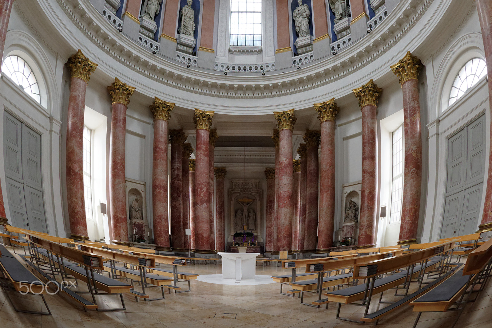 Nikon D810 + Nikon AF Fisheye-Nikkor 16mm F2.8D sample photo. Nürnberg, jakobsplatz, sankt elisabeth kirche photography