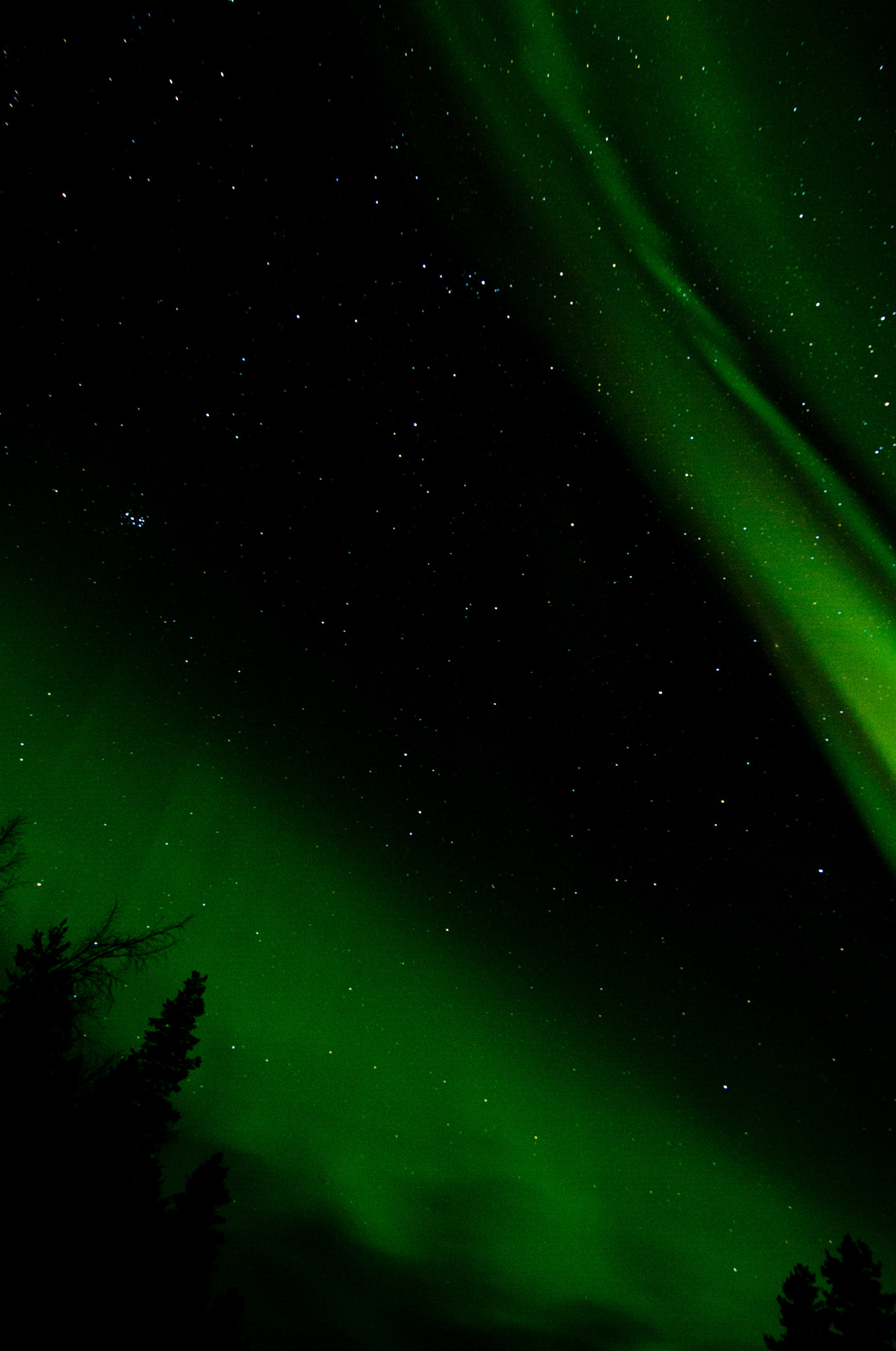 Nikon D700 sample photo. Northern lights photography