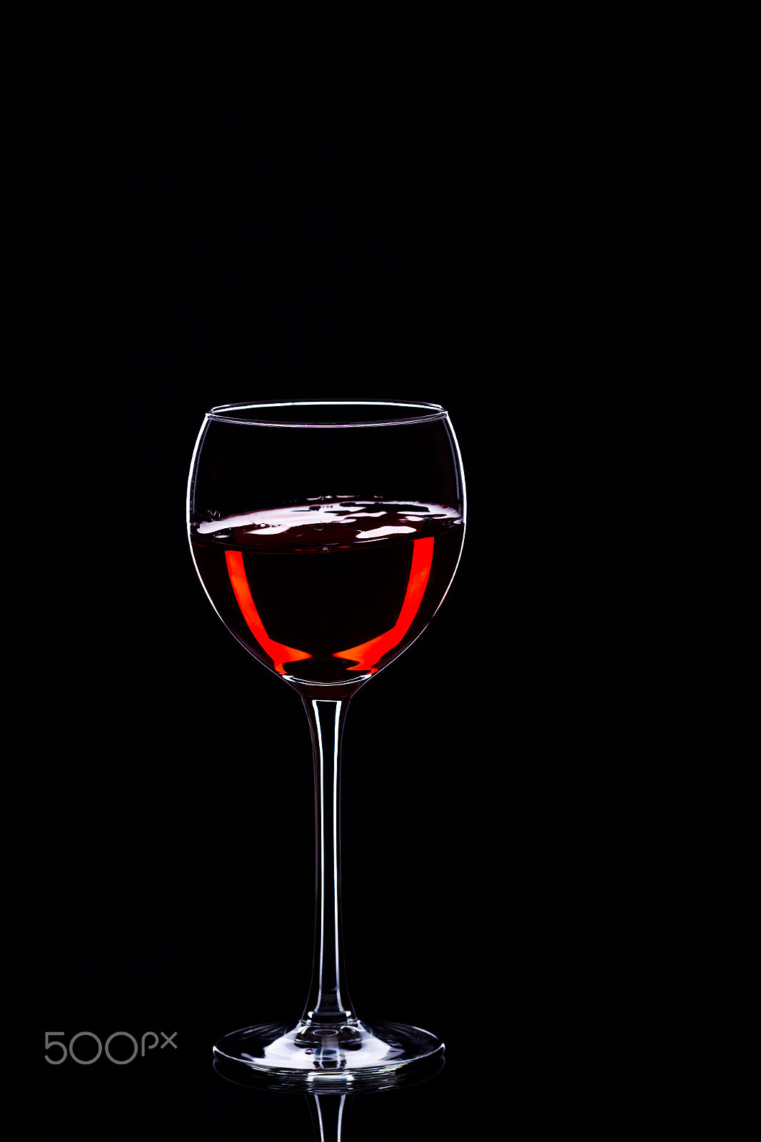 Canon EOS-1D Mark IV sample photo. Wine glasses with wine bottle on a black background, minimalism, photography