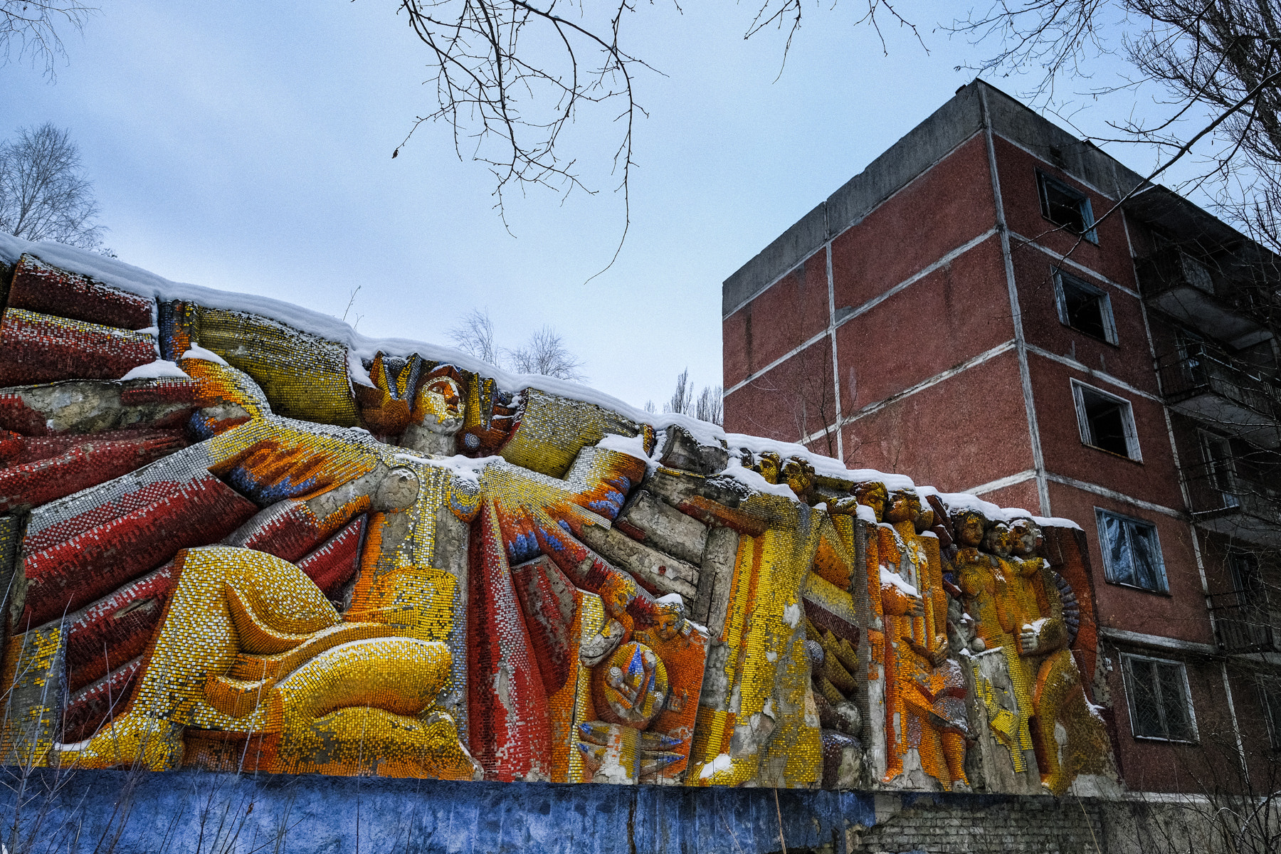 Fujifilm XF 14mm F2.8 R sample photo. Pripyat mosaic photography