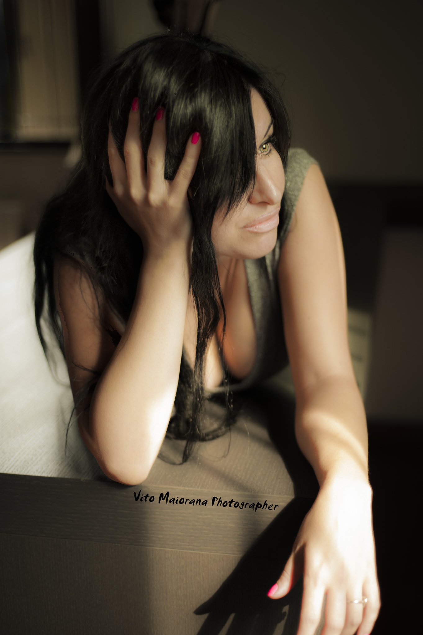 AF Nikkor 50mm f/1.8 sample photo. Mediterranean brunette... photography