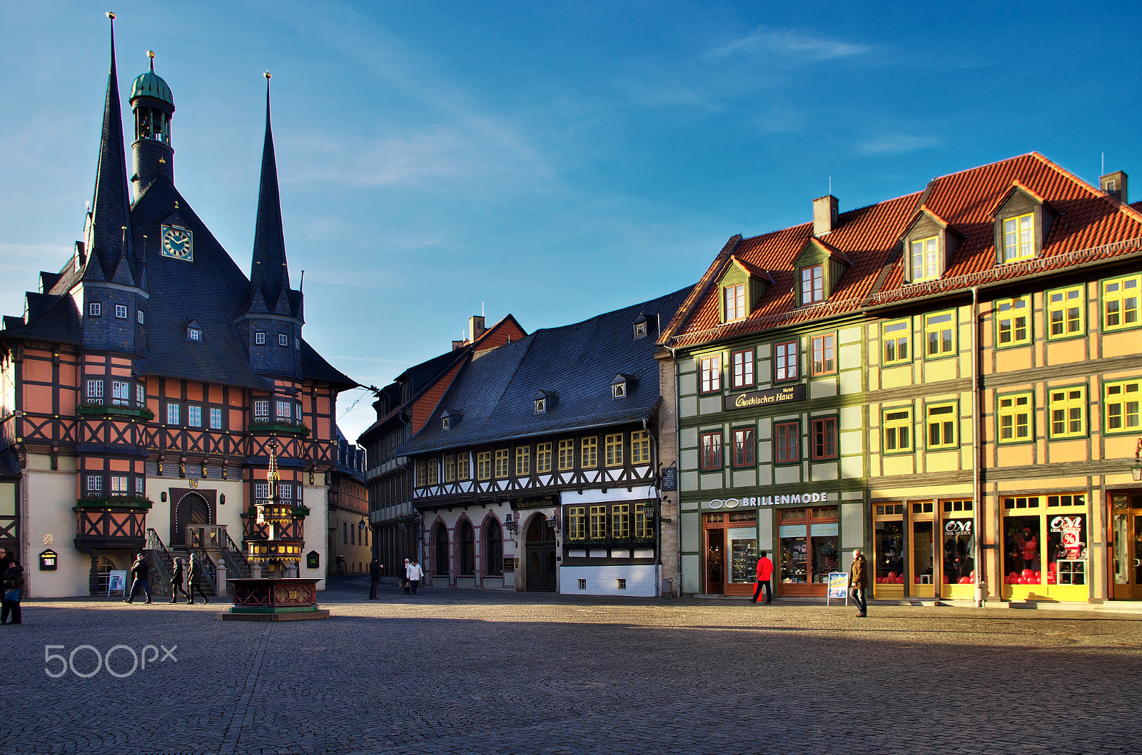 Pentax K-30 sample photo. Wernigerode - markt place photography