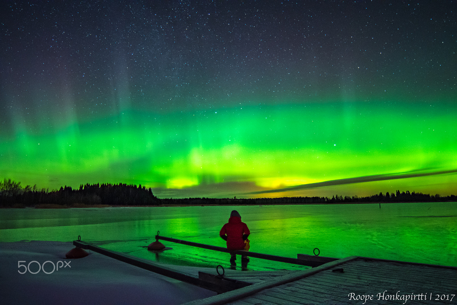 Samyang 14mm F2.8 ED AS IF UMC sample photo. Northern lights in pori, finland photography