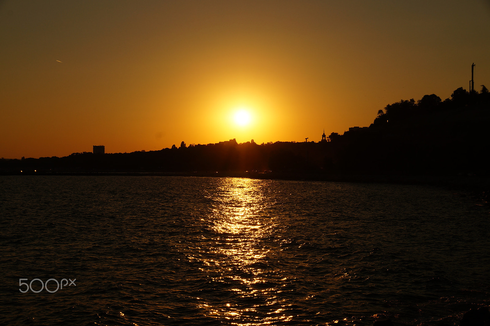 Sony SLT-A57 sample photo. Sunset over varna's bay photography